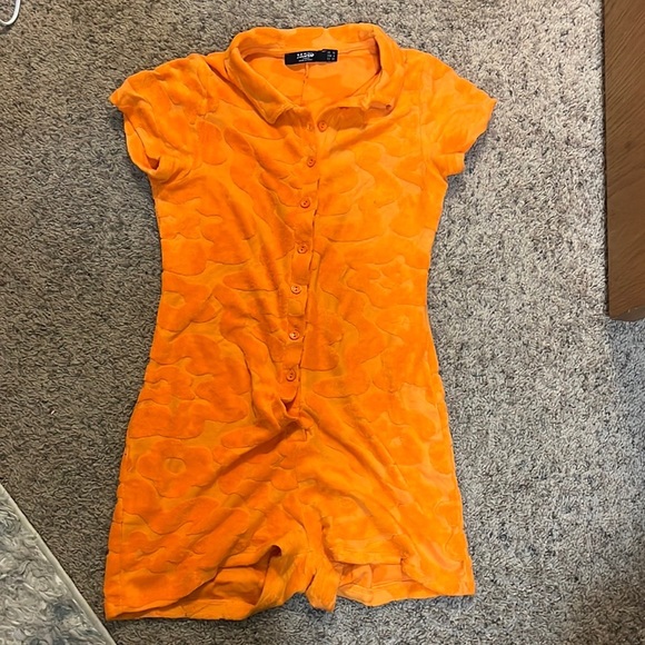 Jaden London Orange Jumpsuit - Picture 2 of 3